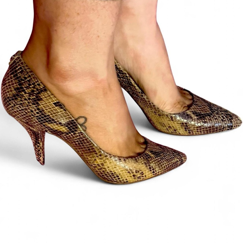 Michael Kors Elegant Snakeskin Patterned Heels